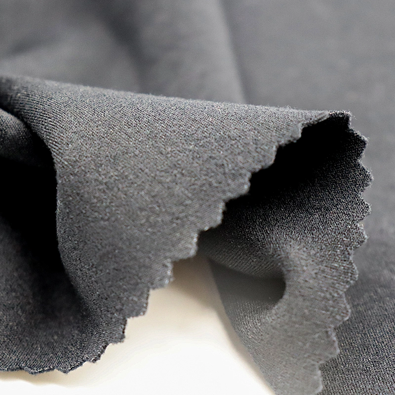 Double sided brushed elastic fabric